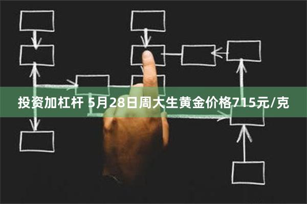 投资加杠杆 5月28日周大生黄金价格715元/克