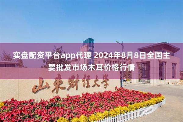 实盘配资平台app代理 2024年8月8日全国主要批发市场木耳价格行情