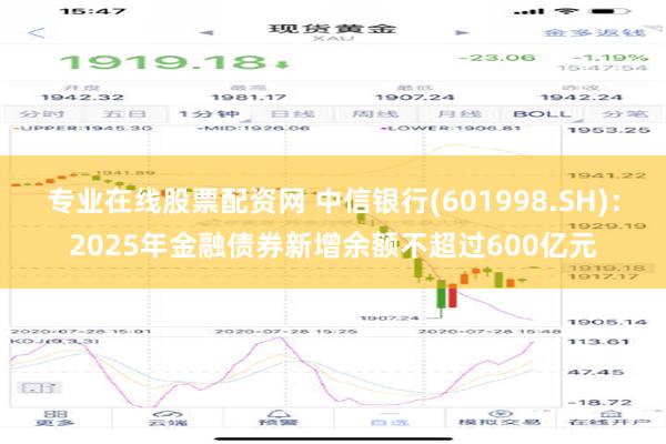 专业在线股票配资网 中信银行(601998.SH)：2025年金融债券新增余额不超过600亿元